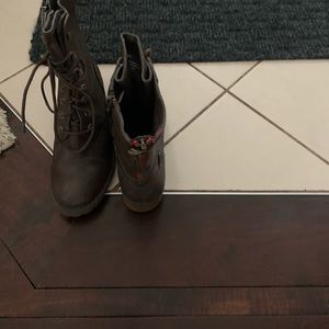Dark brown boots